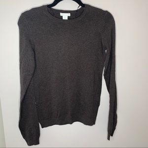H&M chocolate brown long sleeve sweater
